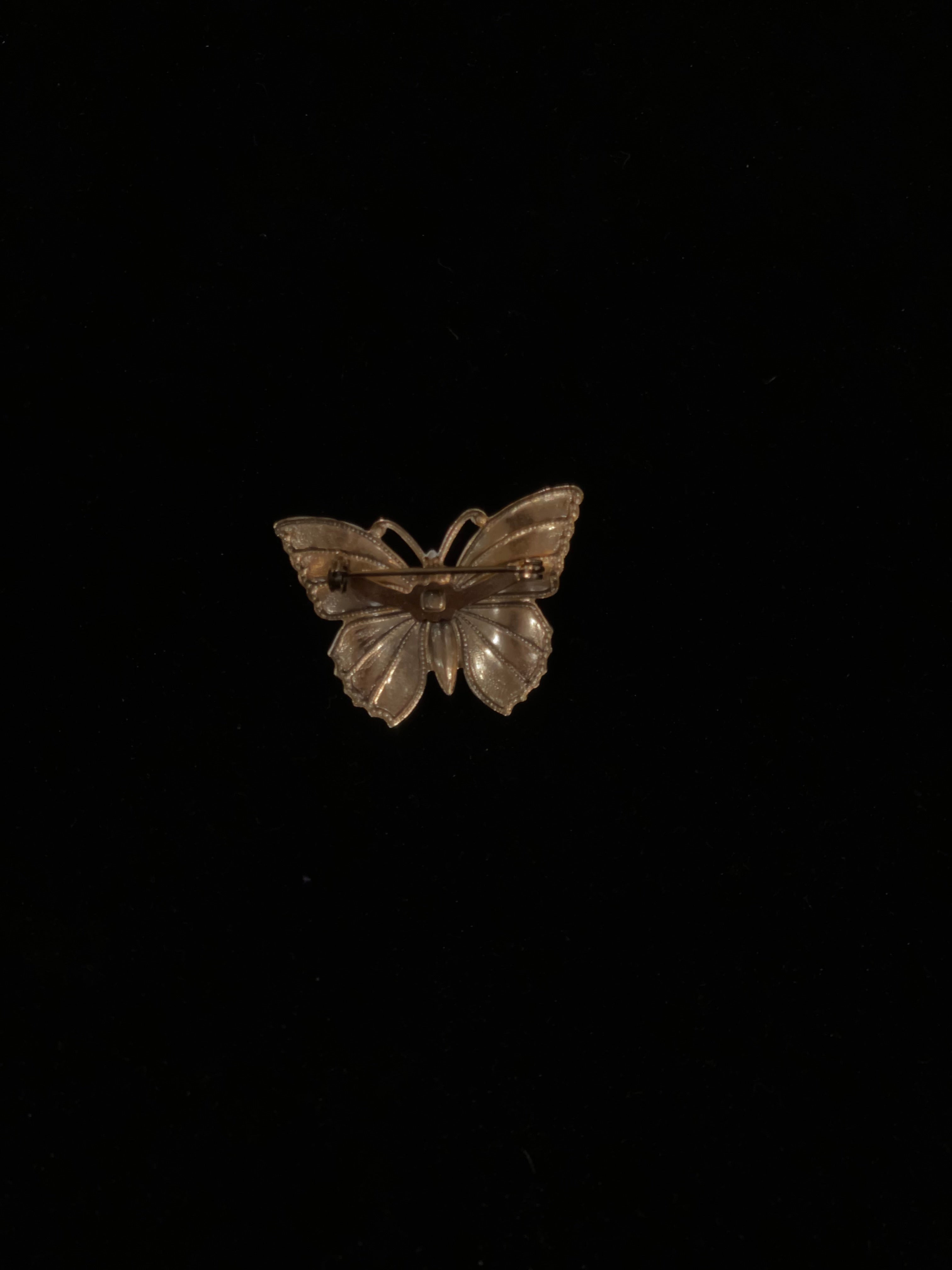 Mini Seafoam Green Butterfly Brooch