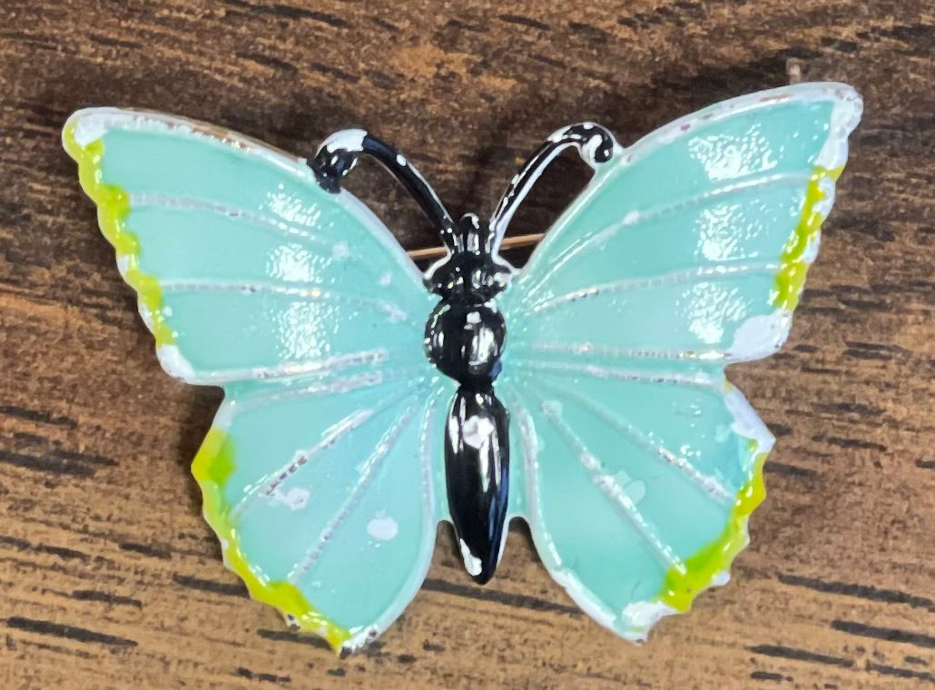 Mini Seafoam Green Butterfly Brooch