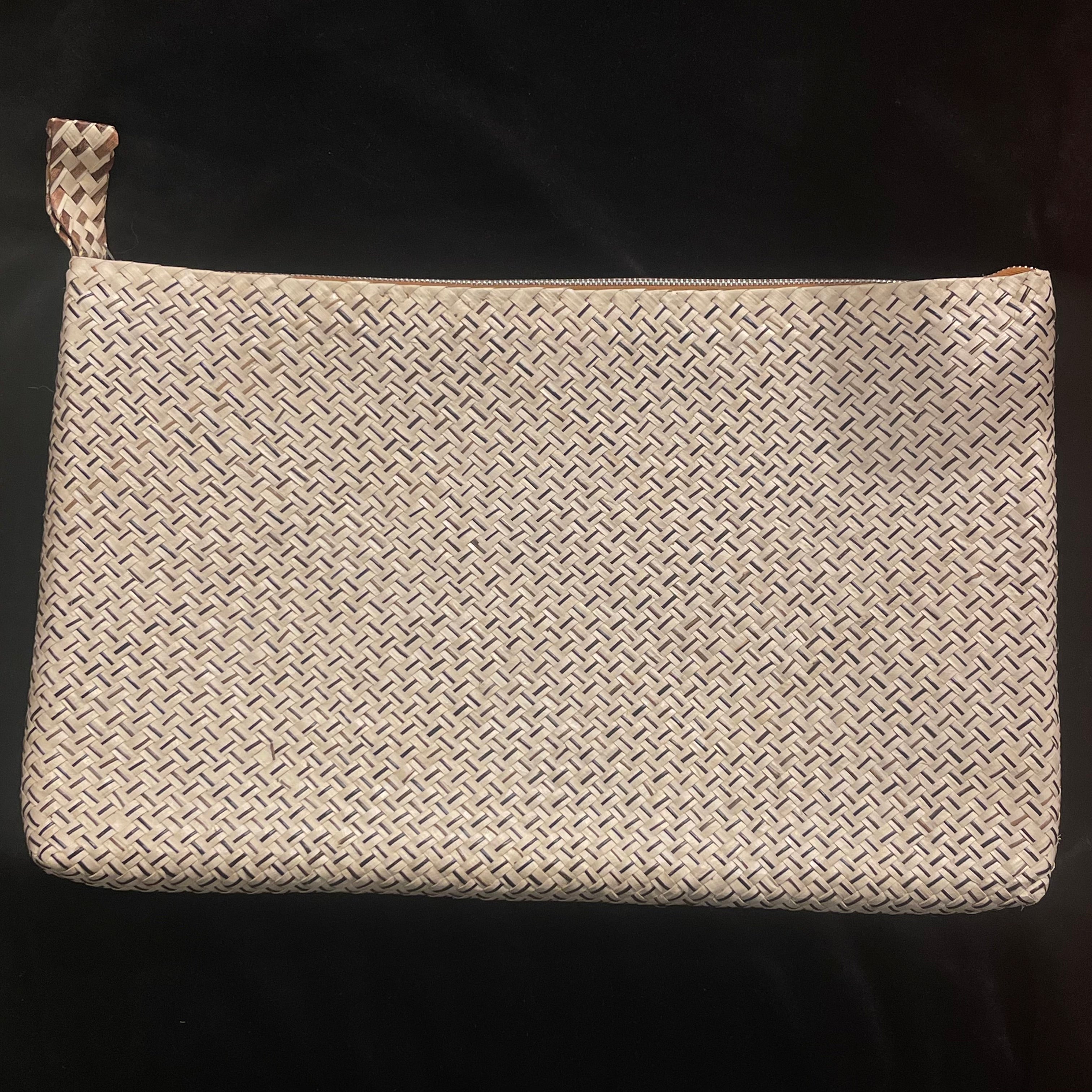 Oversized Vintage Wicker Clutch