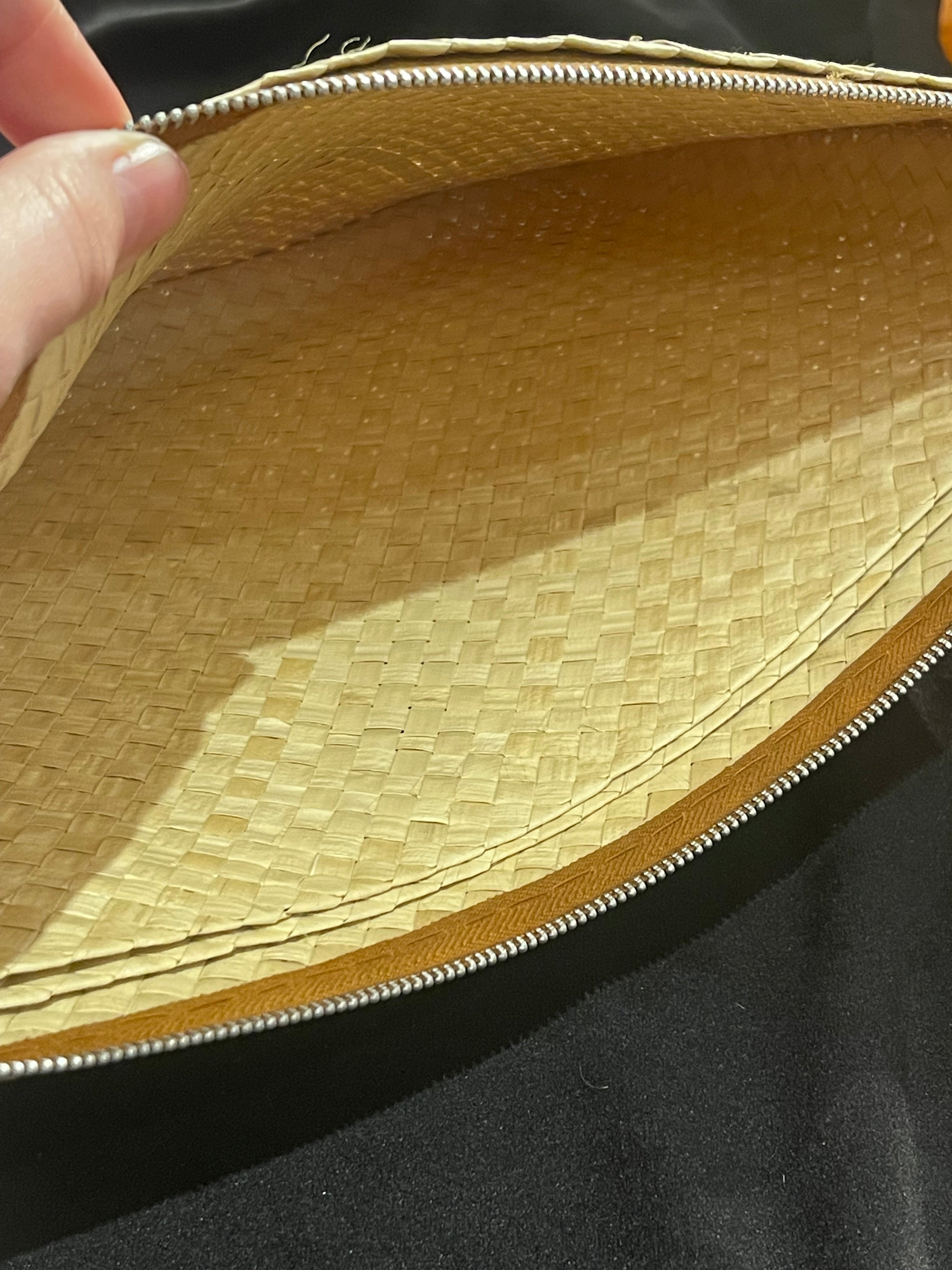 Oversized Vintage Wicker Clutch