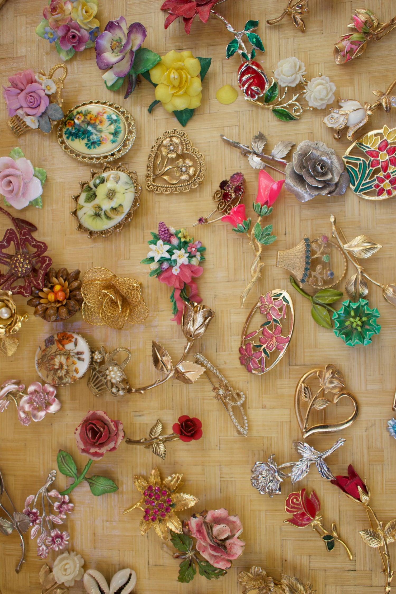 Floral &amp; Butterfly Vintage Brooches