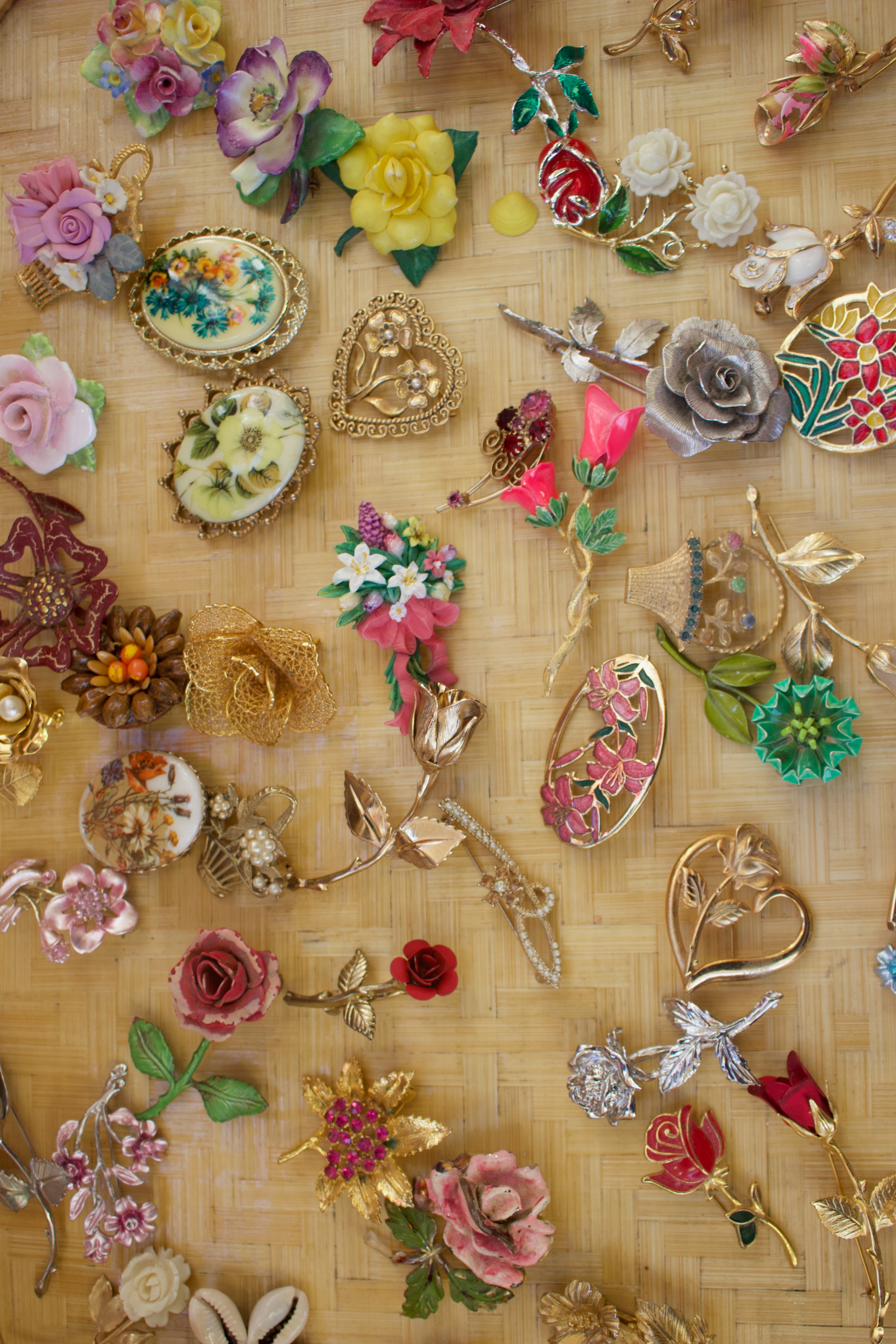 Floral & Butterfly Vintage Brooches