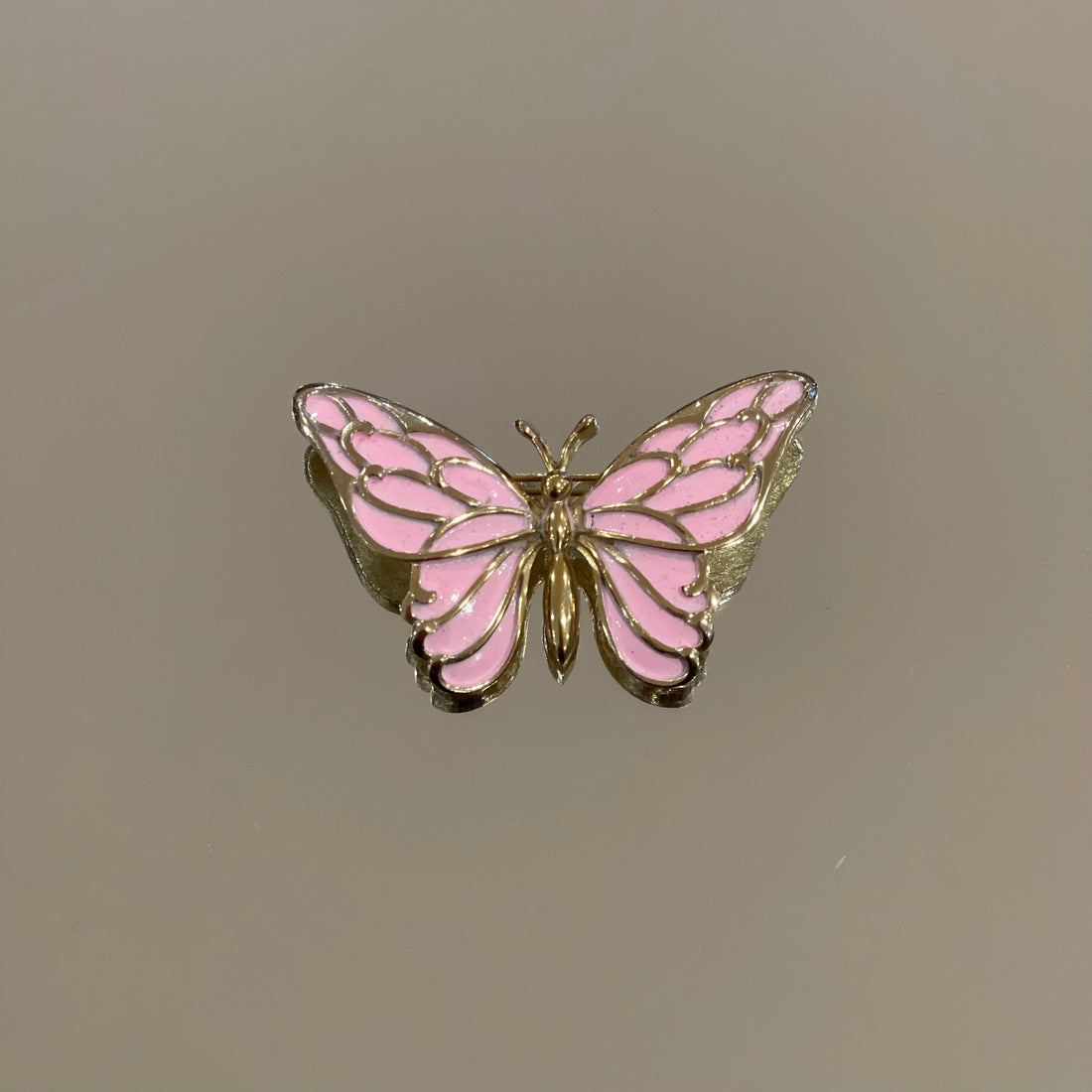 Napier Pink Butterfly Brooch