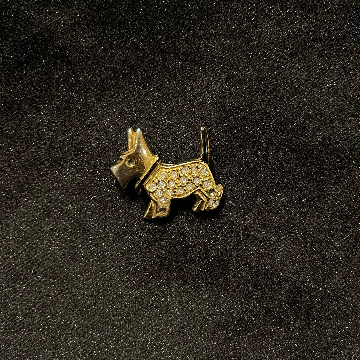 Vintage Dog Sweater Clip &amp; Mini Brooch Set